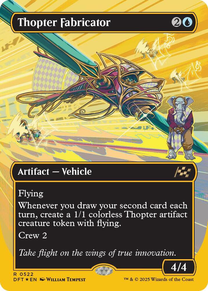 Thopter Fabricator 522/291 (Aetherdrift)  - Borderless First-Place Foil