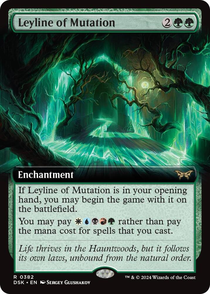Leyline of Mutation 382/286 (Duskmourn: House of Horror)  - Extended Art