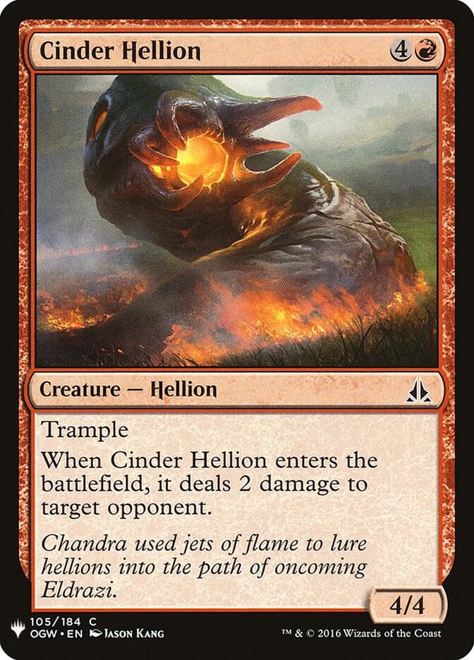 Cinder Hellion OGW-105/5075 (The List Reprints) 