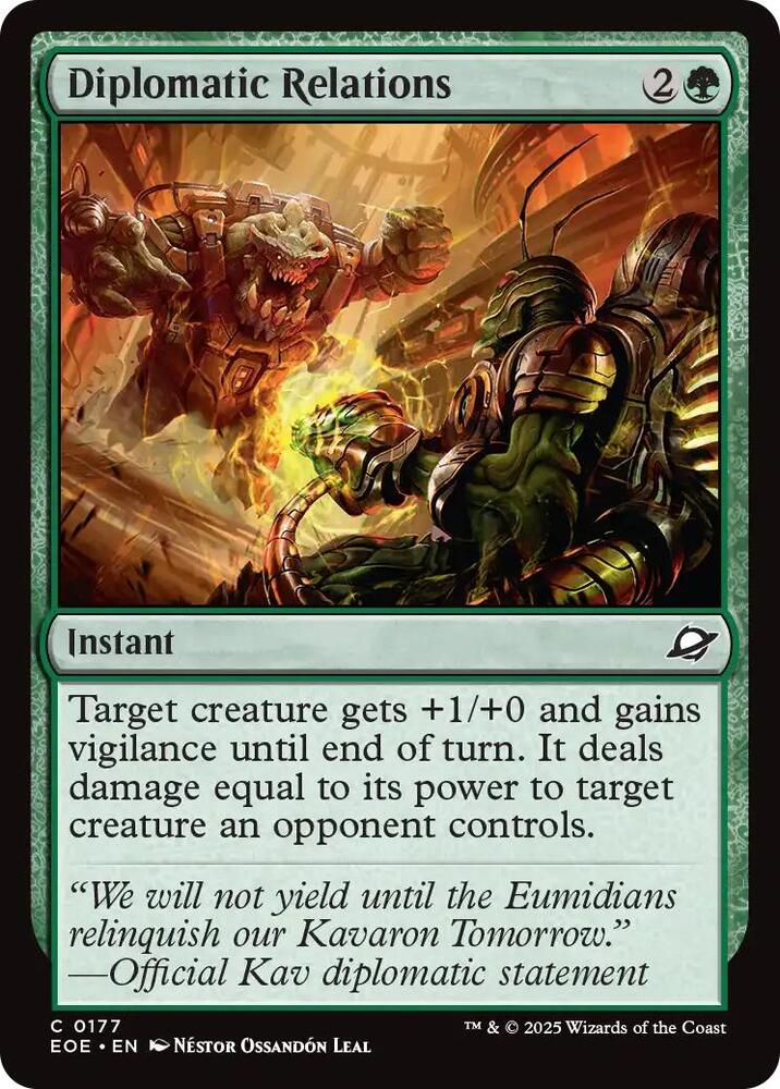 Diplomatic Relations 177/276 (Edge of Eternities) 
