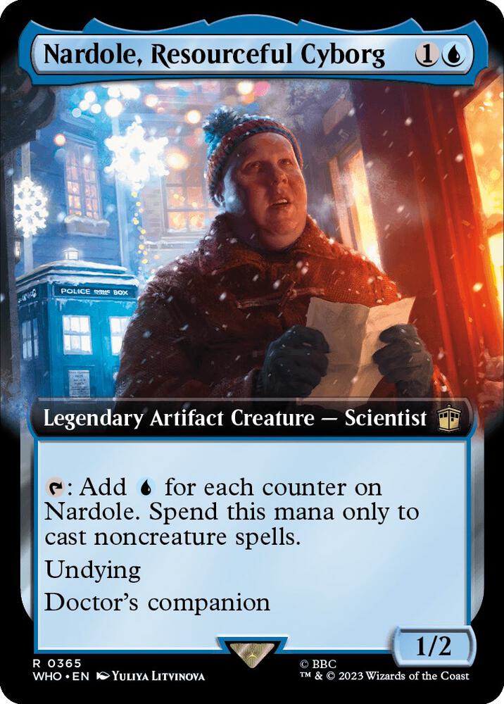 Nardole, Resourceful Cyborg 365/331 (Universes Beyond: Doctor Who)  - Extended Art Foil