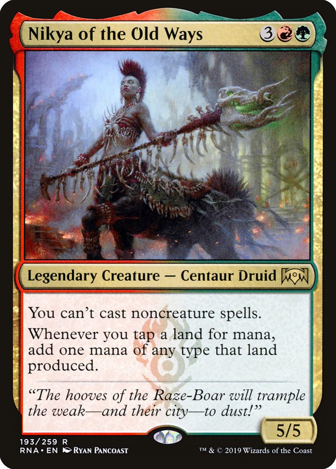 Nikya of the Old Ways 193 (Ravnica Allegiance)  - Foil