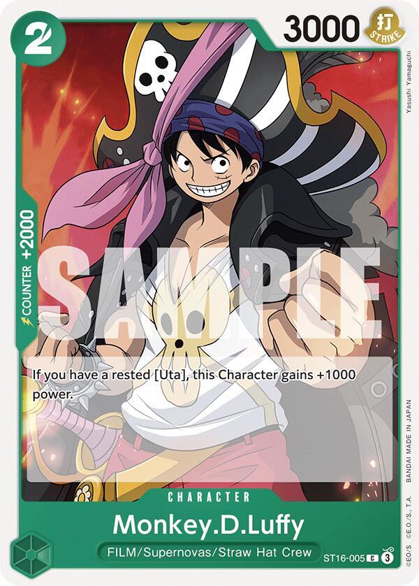 Monkey.D.Luffy ST16-005 (Starter Deck 16: GREEN Uta) 