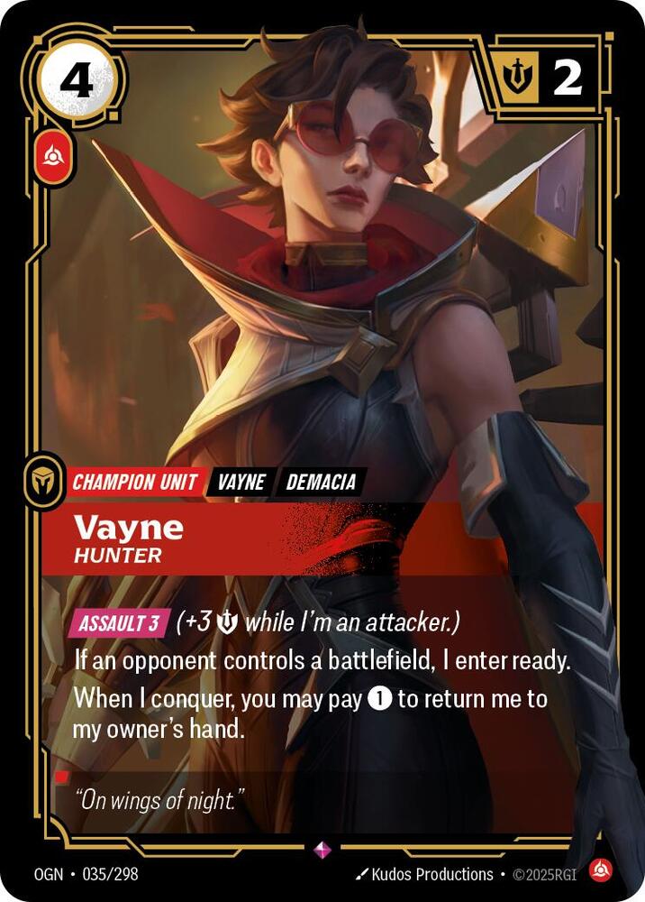 Vayne - Hunter 035/298 (Origins)  - Foil