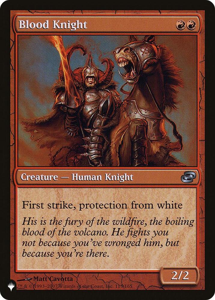 Blood Knight 115/165 (The List Reprints) 