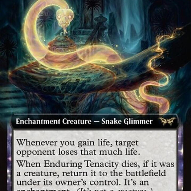 Enduring Tenacity 374 (Duskmourn: House of Horror)  - Extended Art Foil