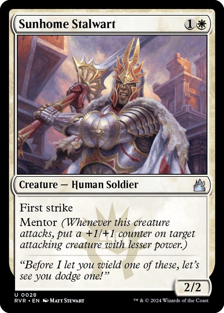 Sunhome Stalwart 28/291 (Ravnica Remastered) 