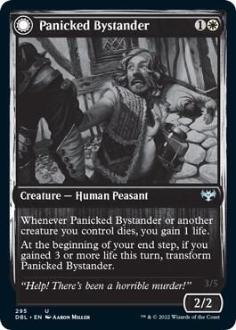 Panicked Bystander 295/534 (Innistrad: Double Feature)  - Foil