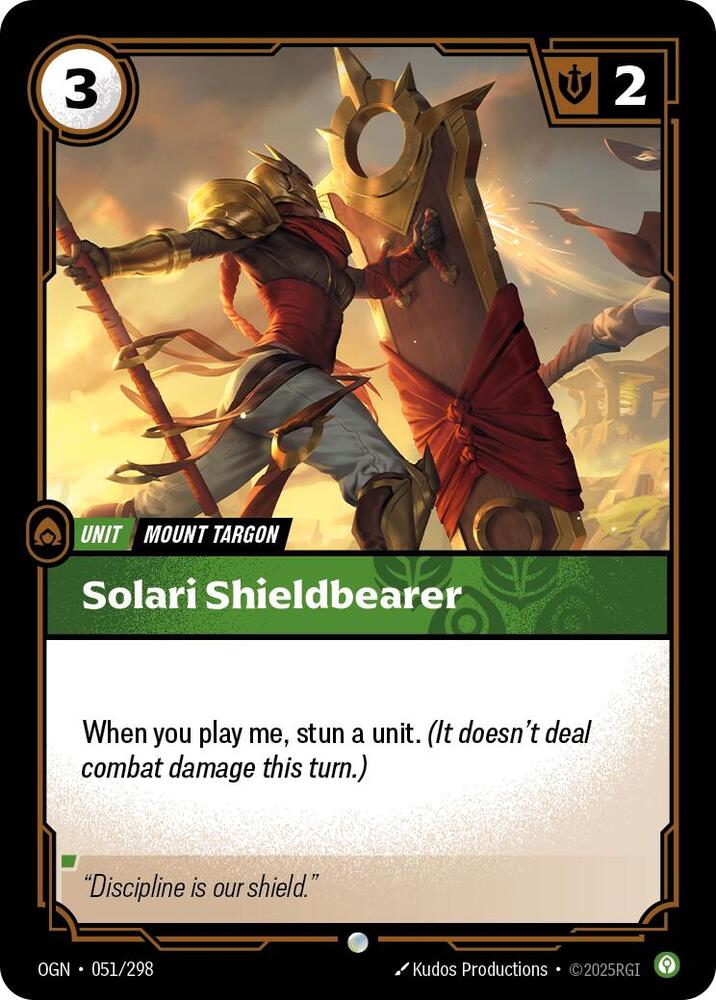 Solari Shieldbearer 51/298 (Origins)  - Foil