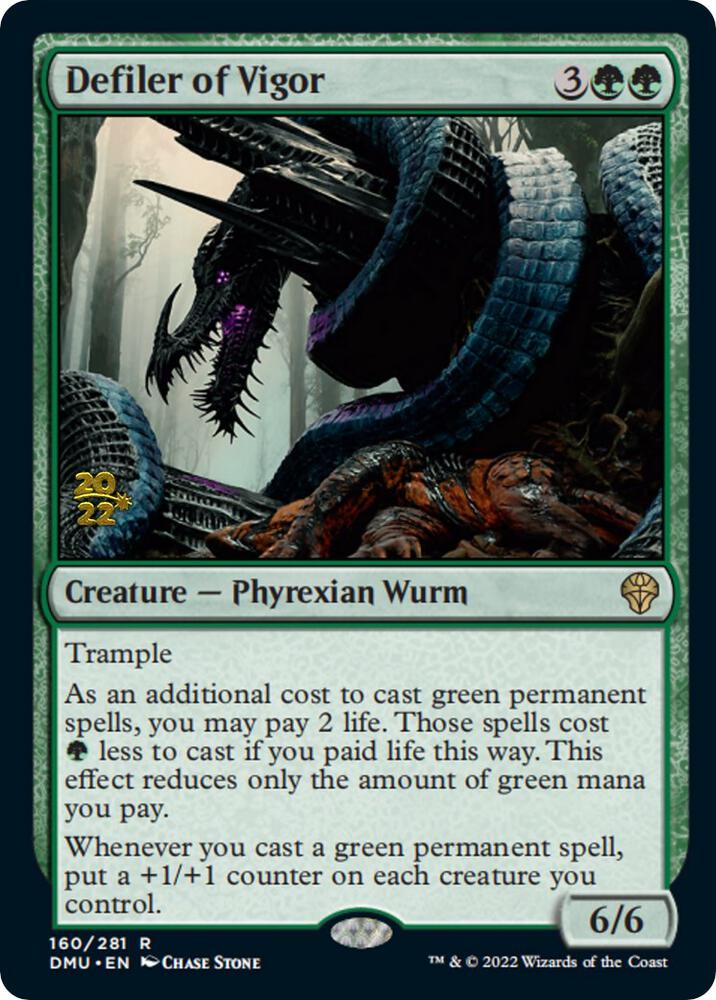 Defiler of Vigor 160s/161 (Prerelease Cards)  - Foil