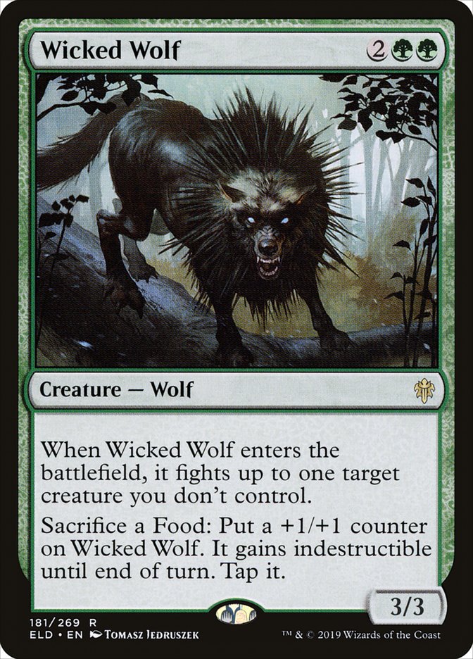 Wicked Wolf 181/269 (Throne of Eldraine) 