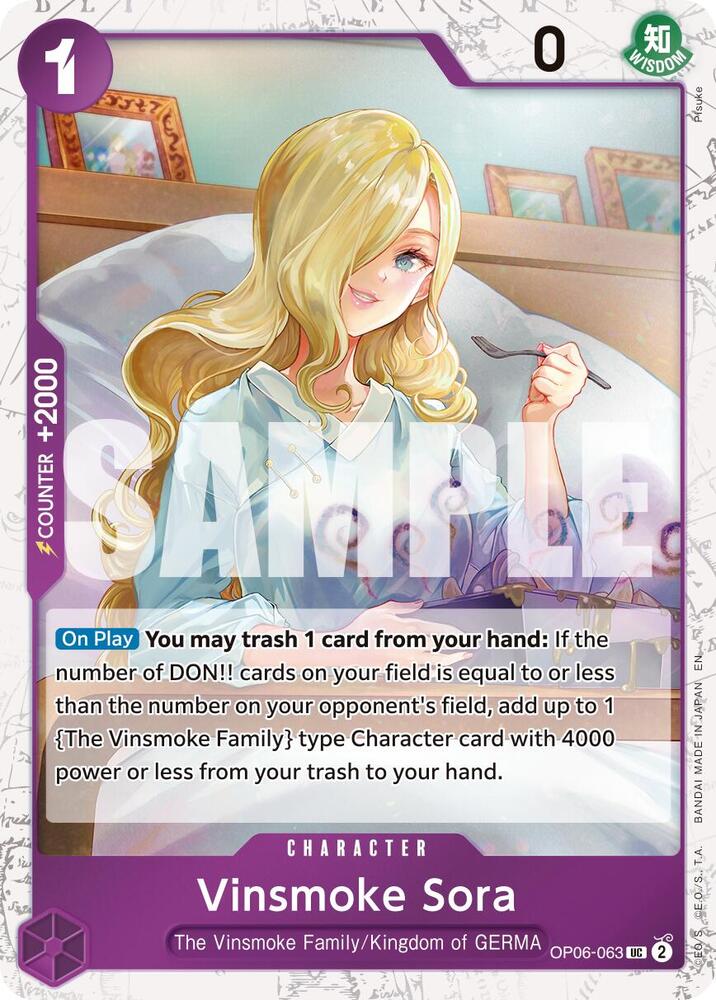 Vinsmoke Sora OP06-063 (Premium Booster -The Best- Vol. 2)  - Pirate Foil