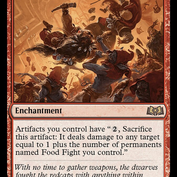 Food Fight 129/276 (Wilds of Eldraine)  - Foil
