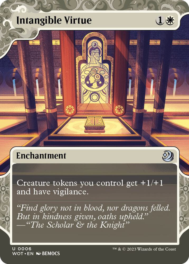 Intangible Virtue 6 (Wilds of Eldraine: Enchanting Tales)  - Showcase