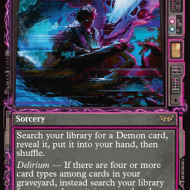 Demonic Counsel 310/286 (Duskmourn: House of Horror)  - Showcase Foil