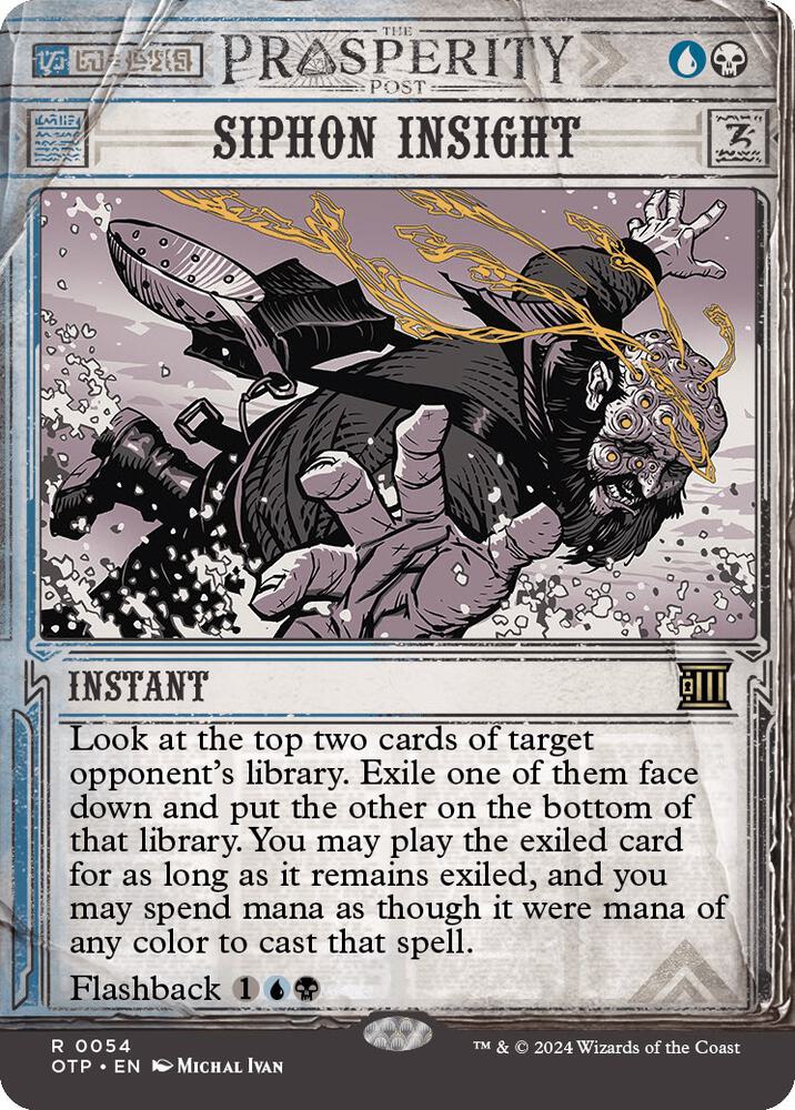Siphon Insight 54/65 (Outlaws of Thunder Junction: Breaking News)  - Showcase