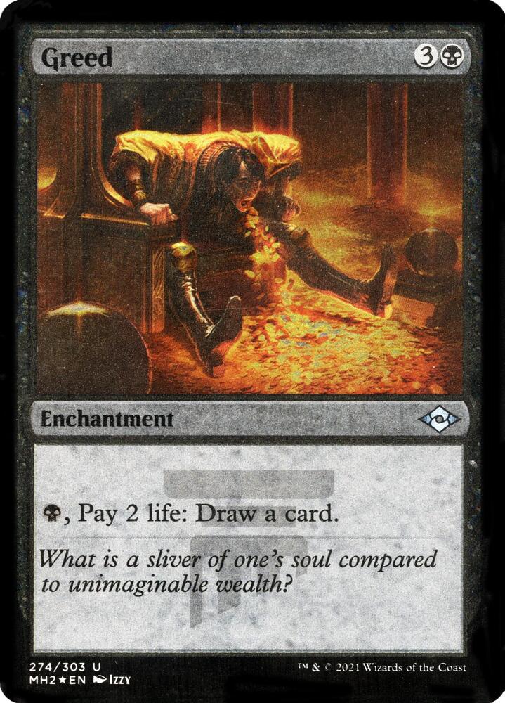 Greed Foil Etched 274 (Modern Horizons 2)  - Foil