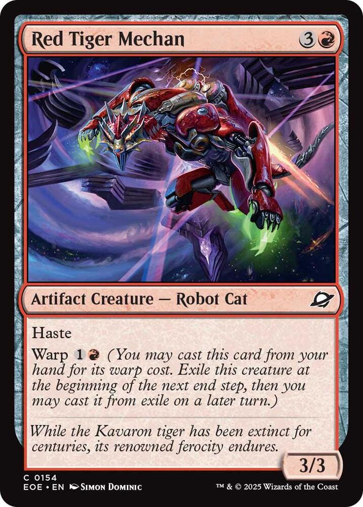 Red Tiger Mechan 154/276 (Edge of Eternities)  - Foil