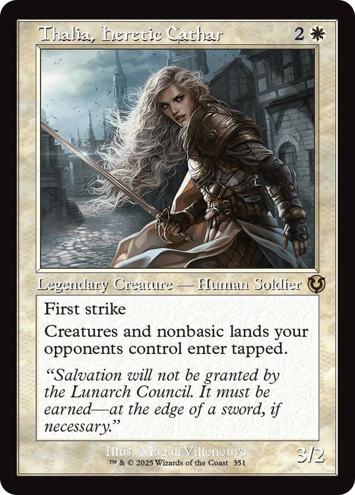 Thalia, Heretic Cathar 351/287 (Innistrad Remastered)  - Retro