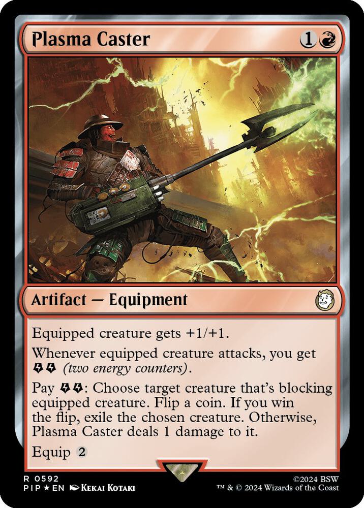Plasma Caster 592/326 (Universes Beyond: Fallout)  - Surge Foil
