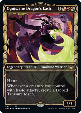 Ognis the Dragons Lash Gilded Foil 390 (Streets of New Capenna)  - Foil