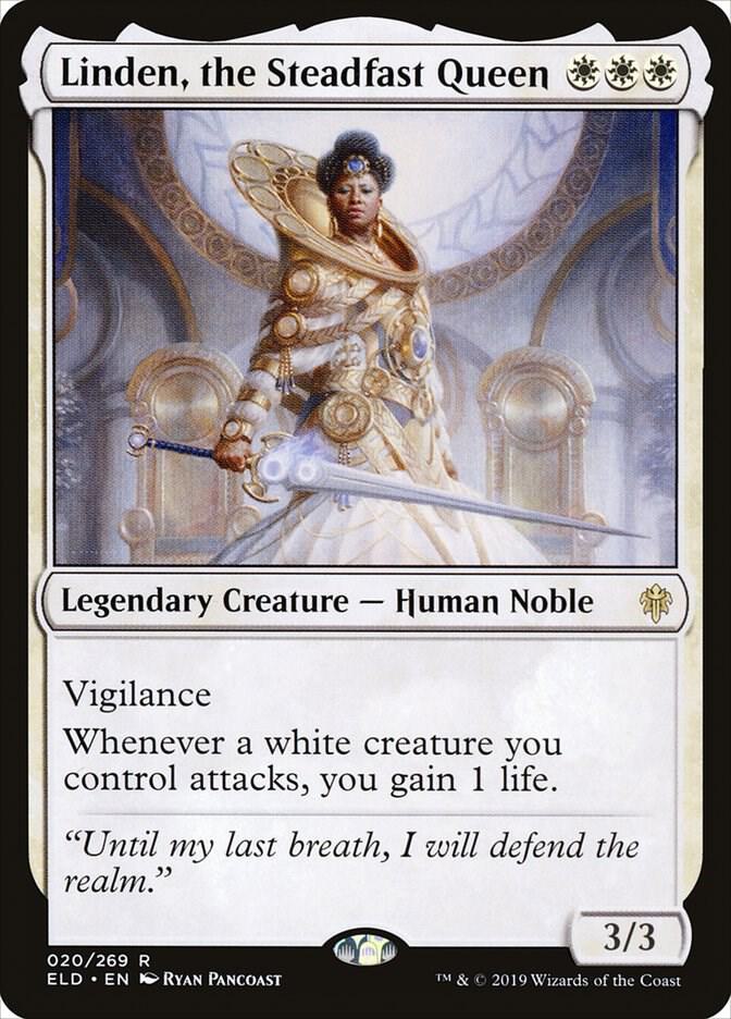 Linden, the Steadfast Queen 20/269 (Throne of Eldraine)  - Foil