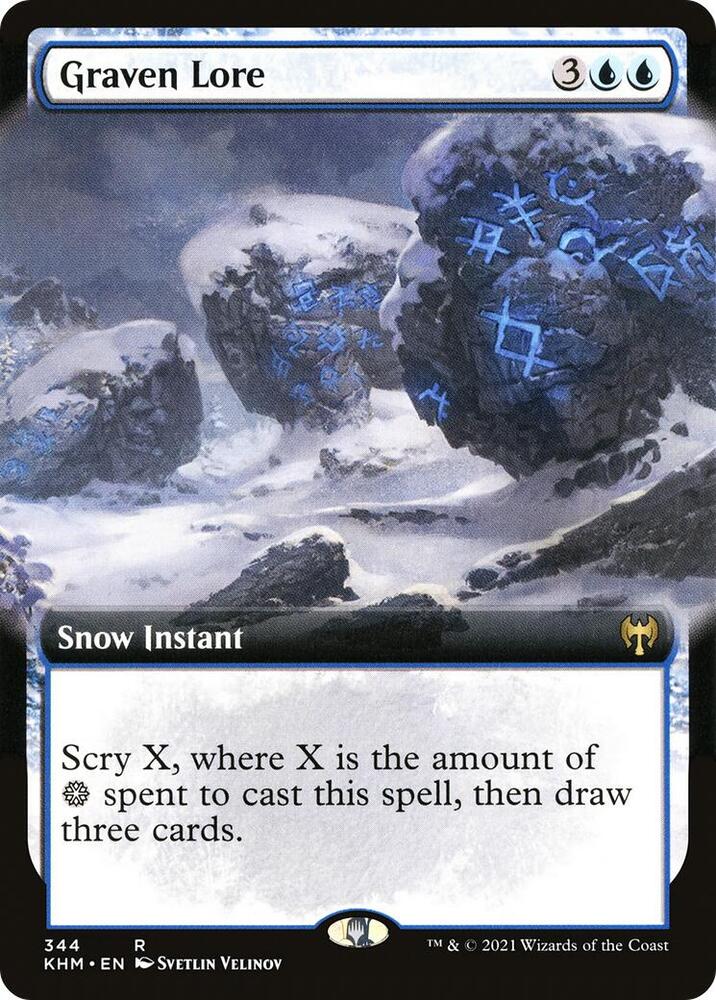 Graven Lore 344 (Kaldheim)  - Extended Art