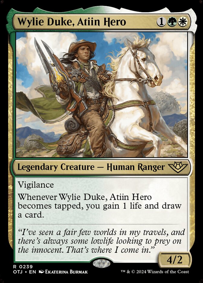 Wylie Duke, Atiin Hero 239/286 (Outlaws of Thunder Junction) 