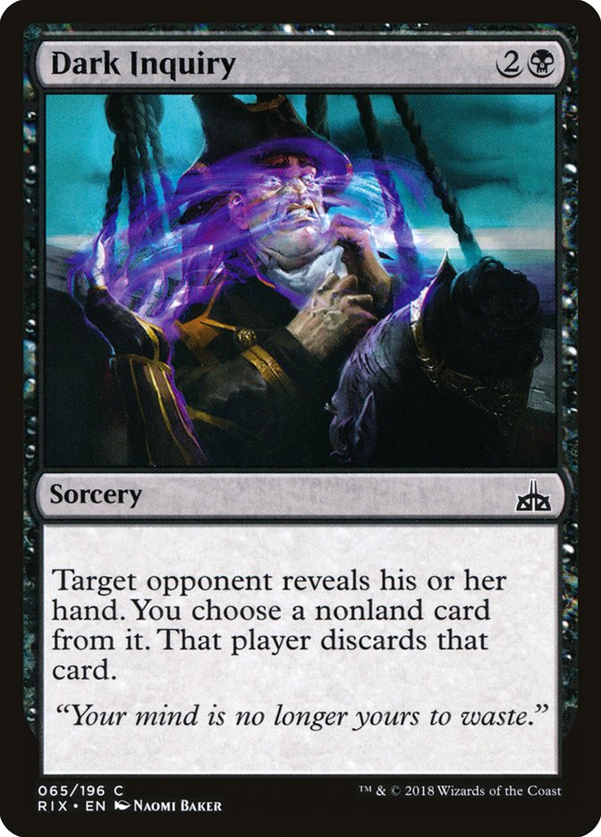 Dark Inquiry 65 (Rivals of Ixalan) 
