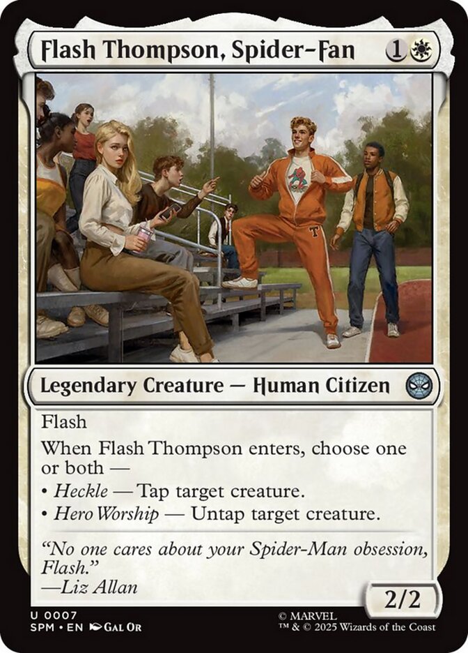 Flash Thompson, Spider-Fan 7/198 (Marvel's Spider-Man)  - Foil