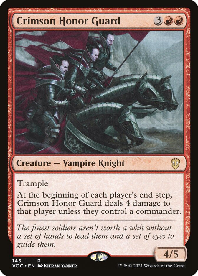 Crimson Honor Guard 145/38 (Commander: Innistrad: Crimson Vow) 