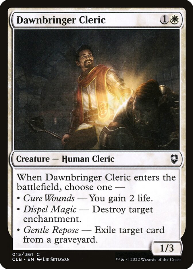 Dawnbringer Cleric 15 (Commander Legends: Battle for Baldur's Gate)  - Foil