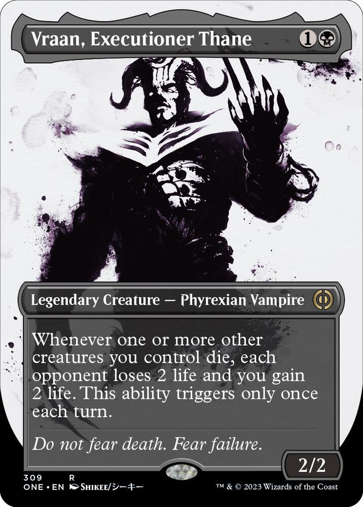 Vraan, Executioner Thane 309 (Phyrexia: All Will Be One)  - Borderless Foil