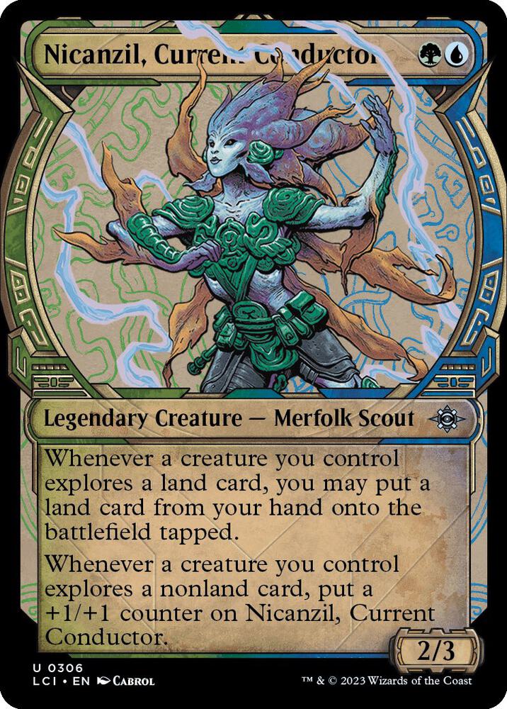 Nicanzil, Current Conductor 306/291 (The Lost Caverns of Ixalan)  - Showcase Foil