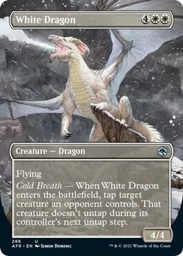 White Dragon Borderless 288/281 (Adventures in the Forgotten Realms)  - Foil