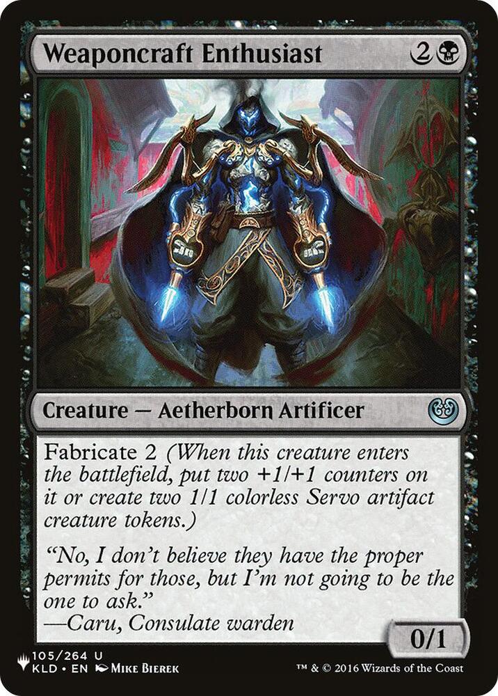 Weaponcraft Enthusiast 105/264 (The List Reprints) 