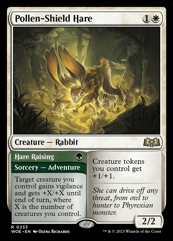 Pollen-Shield Hare // Hare Raising 233 (Wilds of Eldraine) 