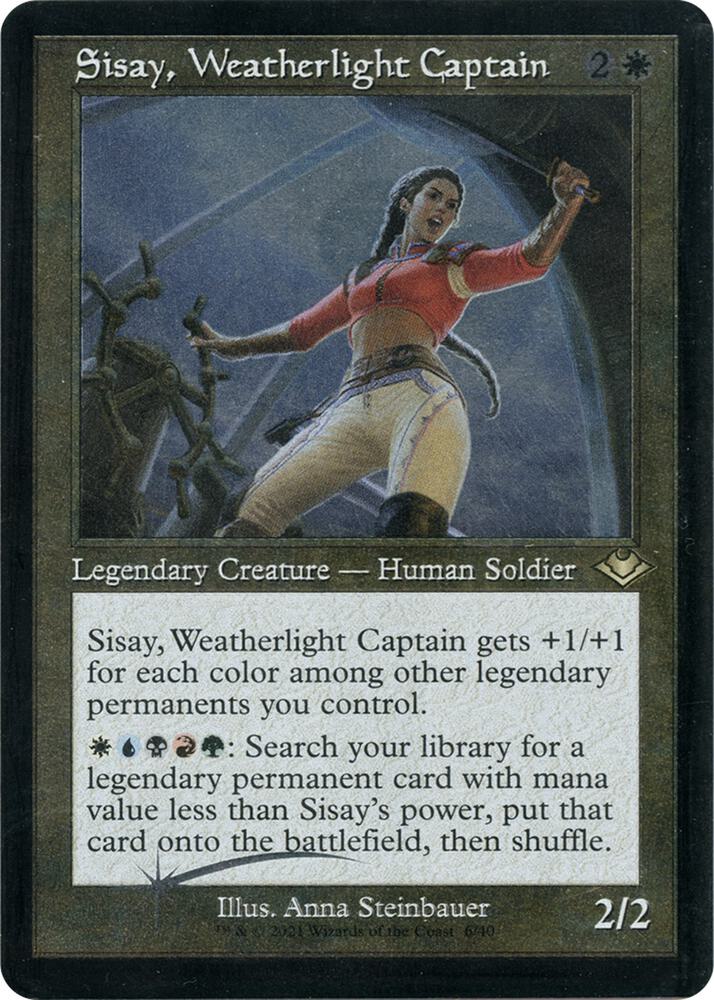 Sisay, Weatherlight Captain 6 (Modern Horizons)  - Retro Etched Foil