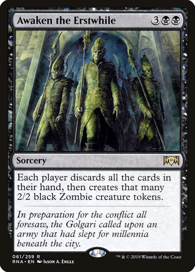 Awaken the Erstwhile 61 (Ravnica Allegiance) 