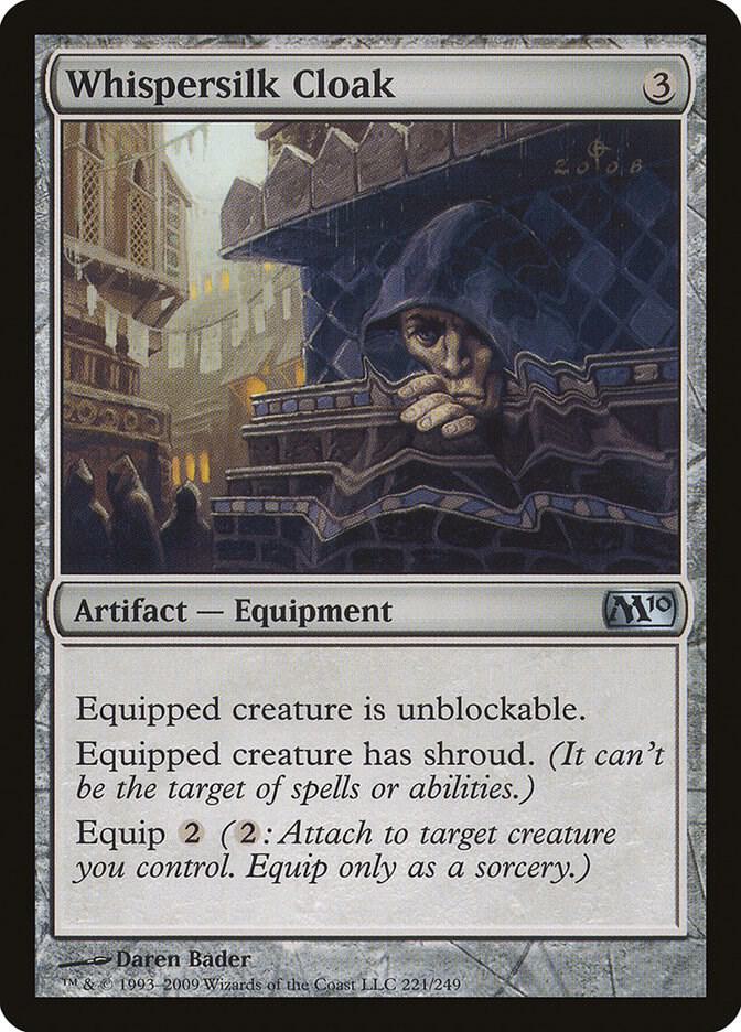 Whispersilk Cloak 221/249 (Magic 2010 (M10)) 