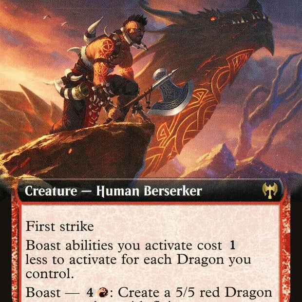 Dragonkin Berserker 357/285 (Kaldheim)  - Extended Art Foil