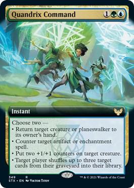 Quandrix Command Extended Art 349/275 (Strixhaven: School of Mages) 