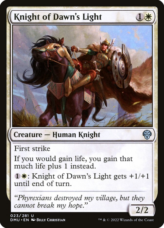 Knight of Dawn's Light 23/281 (Dominaria United) 