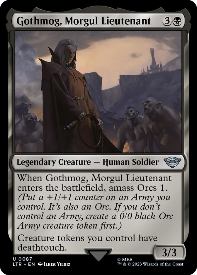 Gothmog, Morgul Lieutenant 87/281 (Universes Beyond: The Lord of the Rings: Tales of Middle-earth)  - Foil
