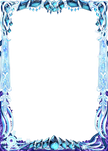 Mana Moon - Empress of Frost Border Oversleeves (70ct Standard)