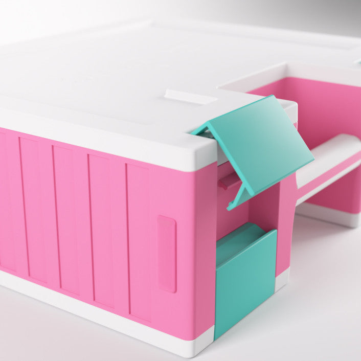 Gamegenic Game Castle Pink/White/Teal