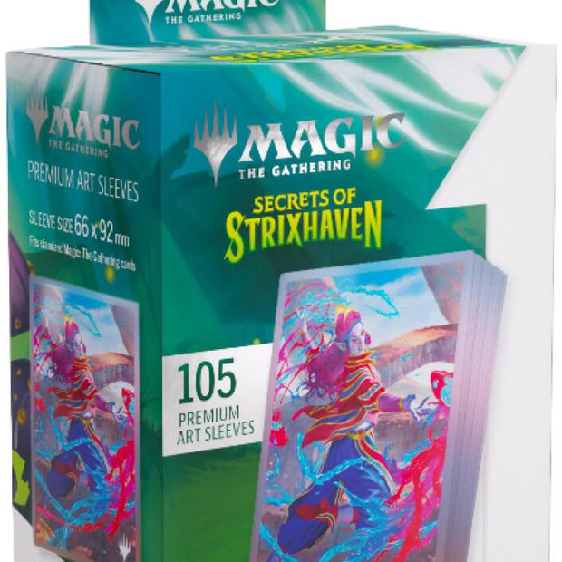 Gamegenic Magic The Gathering Secrets of Strixhaven Premium Art Sleeves - Rootha, Mastering the Moment (66 x 92 mm) (105 Sleeves Per Pack)