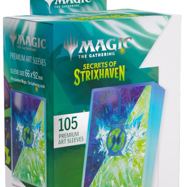 Gamegenic Magic The Gathering Secrets of Strixhaven Premium Art Sleeves - Quandrix (66 x 92 mm) (105 Sleeves Per Pack)