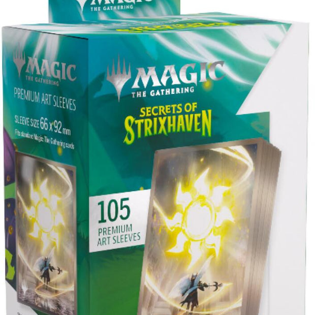 Gamegenic Magic The Gathering Secrets of Strixhaven Premium Art Sleeves - Plains (66 x 92 mm) (105 Sleeves Per Pack)