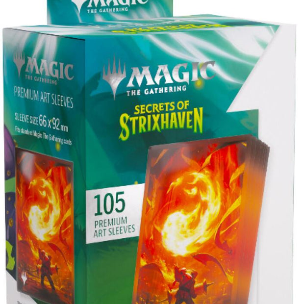 Gamegenic Magic The Gathering Secrets of Strixhaven Premium Art Sleeves - Mountain (66 x 92 mm) (105 Sleeves Per Pack)